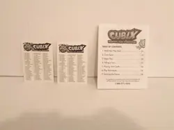 2001 Trendmaster Cubix Cards Mixed 838 TCG Trading Card Lot with Instructions - Image 2