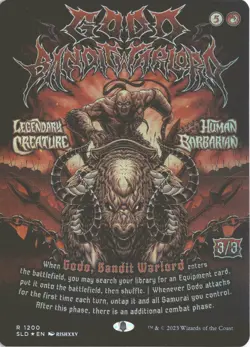 MTG Godo, Bandit Warlord (1200) *Foil* Secret Lair: Keep Partying Hard MT/NM - Image 1