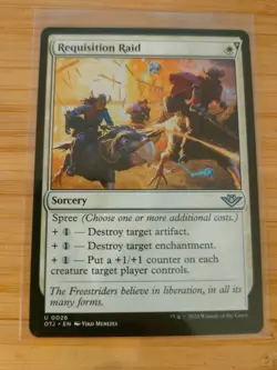 MTG Requisition Raid 0026 Outlaws of Thunder Junction M/NM Free UK P&P - Image 1