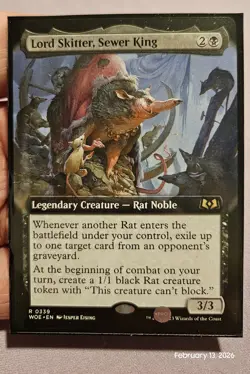 🔥 MTG - Lord Skitter, Sewer King - (Borderless) Eldraine, WOE Rare #339 NM 🔥 - Image 1