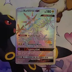 Pokemon TCG Xurkitree GX SM Ultra Prism 160/156 Holo Secret Rare 180HP - Image 1