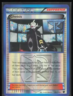 Ghetsis (Team Plasma) Reverse Holo 101/116 Pokemon BW9: Plasma Freeze MP - Image 1