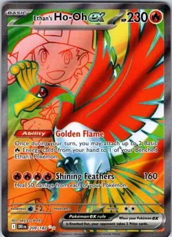 Ethan's Ho-Oh ex - 209/182 SV10: Destined Rivals Pokemon TCG NM Holo - Image 1