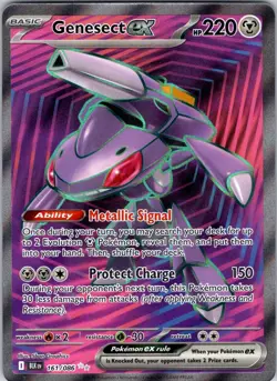 Genesect ex - 161/086 SV: Black Bolt Pokemon TCG NM - Image 1