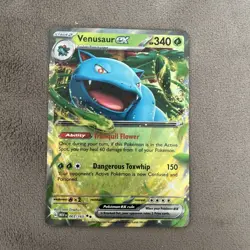Pokemon TCG Scarlet & Violet 151 Venusaur EX 003/165 Double Rare Holo NM - Image 1