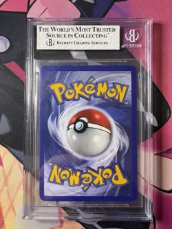 1999 Pokemon Base 1st Edition Thick Stamp Mewtwo Holo #10/102 — BGS 7 NM - Image 2