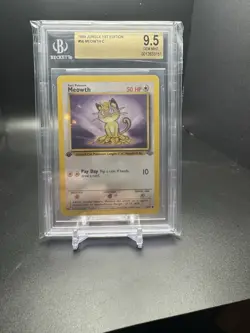 Pokemon Meowth Jungle 1st Edition #56 BGS 9.5 C - Image 1