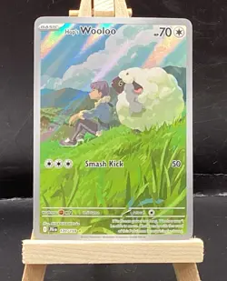 Pokemon TCG Hop's Wooloo 170/159 Holo Basic Colorless Card English 2025 - Image 1