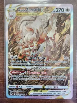 2023 POKEMON SWORD AND SHIELD CROWN ZENITH GG56 FULL ART/HISUIAN ZOROARK VSTAR - Image 1
