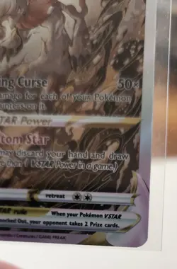 2023 POKEMON SWORD AND SHIELD CROWN ZENITH GG56 FULL ART/HISUIAN ZOROARK VSTAR - Image 3