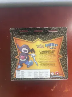 ✅Pokemon TCG: Shining Fates Mad Party Pin Collections Box: GALARIAN MR. RIME - Image 2
