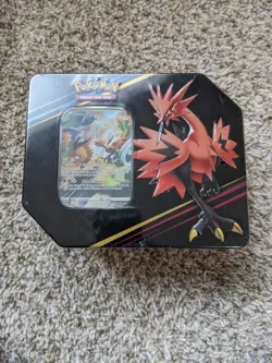 Pokemon TCG: Crown Zenith Tin (Galarian Zapdos) Factory Sealed - Image 1