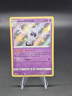 Galarian Cursola Shiny Holo Rare Shining Fates: Shiny Vault SV050/SV122 Pokemon - Image 1