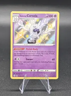 Galarian Cursola Shiny Holo Rare Shining Fates: Shiny Vault SV050/SV122 Pokemon - Image 2
