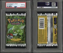 PSA 10 GEM MINT 1999 Pokemon Jungle 1st Edition Booster Pack (Scyther Artwork) - Image 2