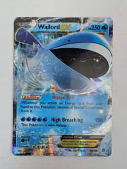 Pokemon Wailord EX Primal Clash 38/160 Holo Ultra Rare EN - Image 1