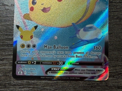 POKEMON FULL ART FLYING PIKACHU VMAX 007/025 ULTRA RARE + DARKRAI SLEEVE LP-NM - Image 3