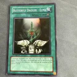 Yugioh Butterfly Dagger - Elma DCR-032 Super Rare 1st Edition - Image 1