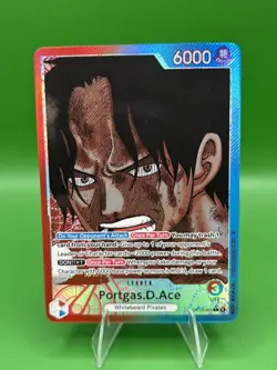 One Piece Carrying on His Will #OP13-002 Portgas.D.Ace Alt Art - Image 1