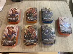 One Piece Card TCG Vol 2 Mini Tin - Set of 7 - (TS-O2, OP-13) Brand New - Image 1