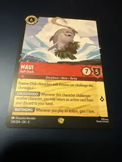 Disney Lorcana TCG Maui Half-Shark 124/204 Azurite Sea Regular Card - Image 1