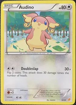 Audino (#18) 18/30 BW Trainer Kit: Excadrill & Zoroark Regular - Pokemon Card - Image 1