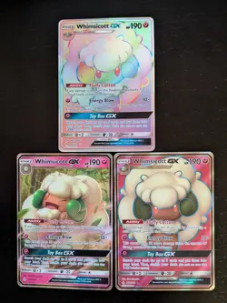 Whimsicott GX 3 Card Lot 140/214 206/214 and 226/214 Unbroken Bonds Pokemon - Image 1