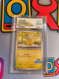 ACE 10 Pikachu 242/SV-P Illustration Contest 2024 Japanese Pokemon Card - Image 1