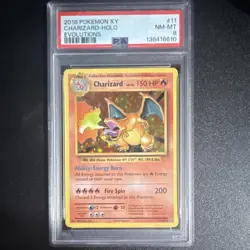 Pokemon TCG Charizard Holo Rare Evolutions 11/108 Holo PSA 8 Card Stock - Image 1