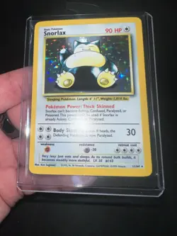 Snorlax 11/64 Holo NO SYMBOL ERROR Jungle Pokemon Card NM - Image 1