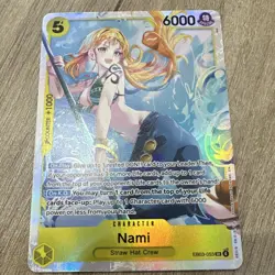 Bandai One Piece CCG Nami EB03-053 Full Art Foil Heroines Booster Card - Image 1