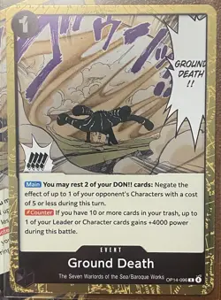 One Piece TCG - Ground Death (OP14-096) 4x Card Playset - The Azure Sea's Seven - Image 2