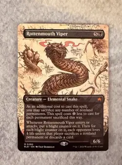 Rottenmouth Viper (Borderless) Bloomburrow Regular - Image 1