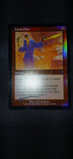 Mtg Judgment Foil Lp Lava Dart Vintage Magic The Gathering - Image 1
