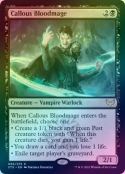Callous Bloodmage (Foil) (STX) Strixhaven: School of Mages - NM - Image 1