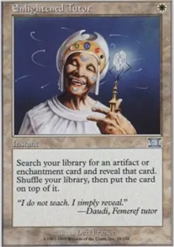 MTG Enlightened Tutor, Heavy Play, English Classic Sixth Edition - Image 1