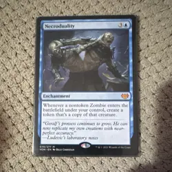 Magic: The Gathering Necroduality Enchantment Blue Innistrad Vow Mythic - Image 1