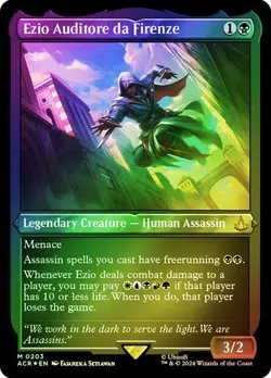 Ezio Auditore da Firenze *Etched Foil* - ACR - NM - Magic The Gathering - MTG - Image 1