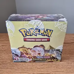 Pokemon TCG ~ Sword & Shield Darkness Ablaze Booster Box ~ Sealed - Image 1