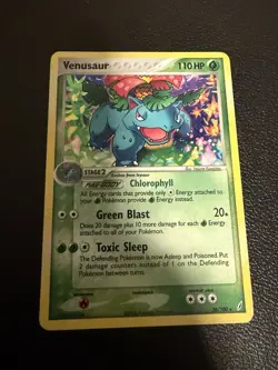 Venusaur - 28/100 Crystal Guardians Holo Rare Pokemon - LP - Image 1