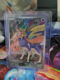 Pokemon TCG | Zacian 100/094 Phantasmal Flames Illustration Rare | Near Mint - Image 1