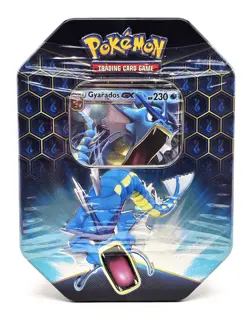 Pokemon TCG Hidden Fates Gyarados GX Tin Factory Sealed Brand New 820650804816 - Image 1