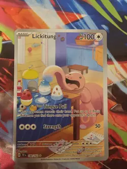 Pokemon TCG Lickitung Illustration Temporal Forces 180/162 - Image 1