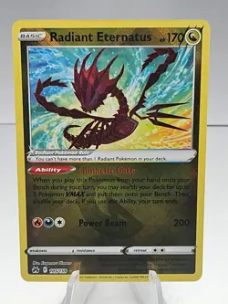 Pokemon TCG Radiant Eternatus Crown Zenith 105/159 Holo Radiant Rare - Image 1