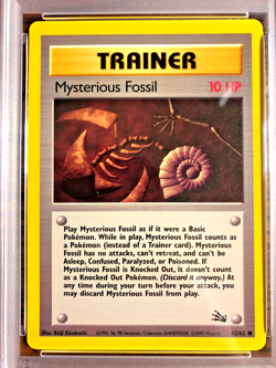 Mysterious Fossil Common #62 - PSA MINT 9 - 1999 Fossil Unlimited - Pokemon TCG - Image 2