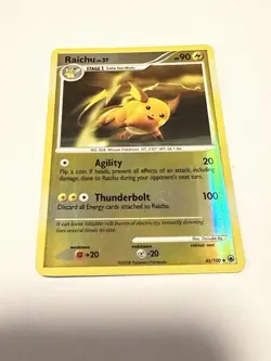 Pokemon Majestic Dawn Raichu Reverse Holo Card 45/100 - Image 1