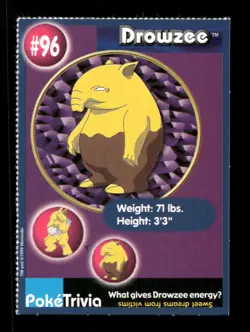 Pokemon 1999 Burger King Promo #96 Drowzee - Image 1