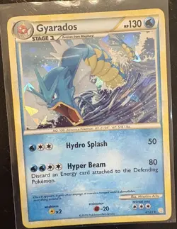 Gyarados - (Cracked Ice Holo) HeartGold & SoulSilver 4/123 Holo 2010 Pokemon - Image 1