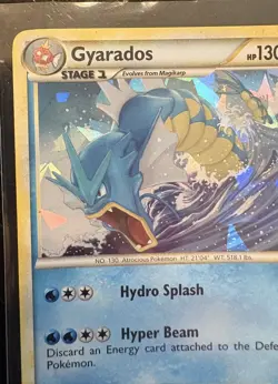 Gyarados - (Cracked Ice Holo) HeartGold & SoulSilver 4/123 Holo 2010 Pokemon - Image 5