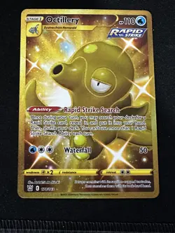 Pokemon TCG Octillery 178/163 Gold Secret Rare Battle Styles NM - Image 1